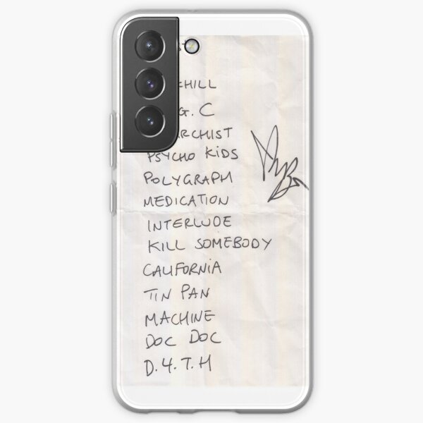 Original & Signed YUNGBLUD tour setlist  Samsung Galaxy Soft Case RB0208 product Offical yungblud Merch