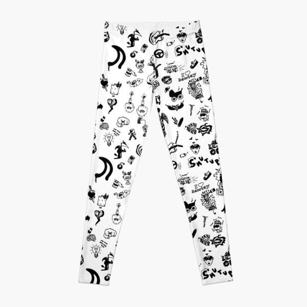 yungblud drawings tattoo sheet (Black) Leggings RB0208 product Offical yungblud Merch