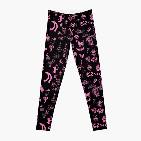 yungblud drawings tattoo sheet (pink) Leggings RB0208 product Offical yungblud Merch