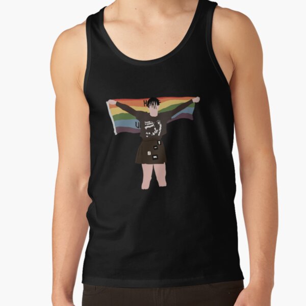 YUNGBLUD LGBT FLAG Sticker Tank Top RB0208 product Offical yungblud Merch