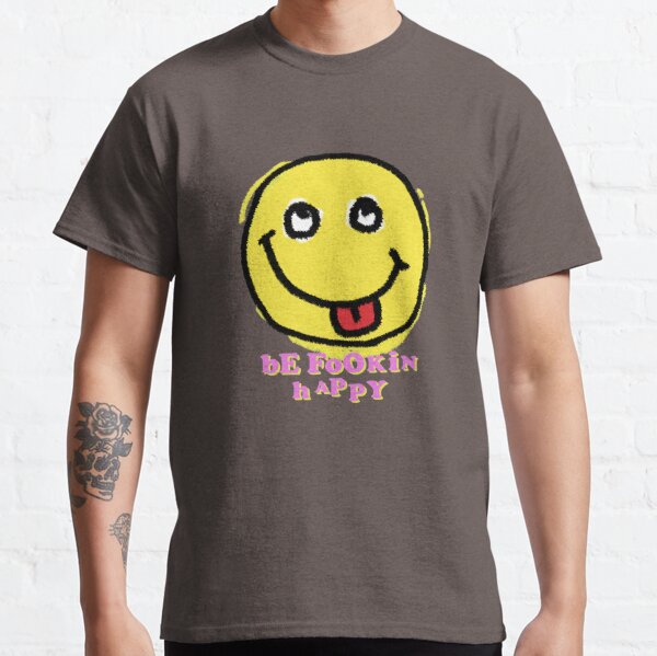 YungBlud - bE FoOKiN hApPY Smiley Classic T-Shirt RB0208 product Offical yungblud Merch