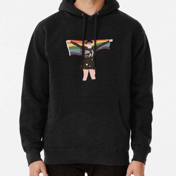 YUNGBLUD LGBT FLAG Sticker Pullover Hoodie RB0208 product Offical yungblud Merch