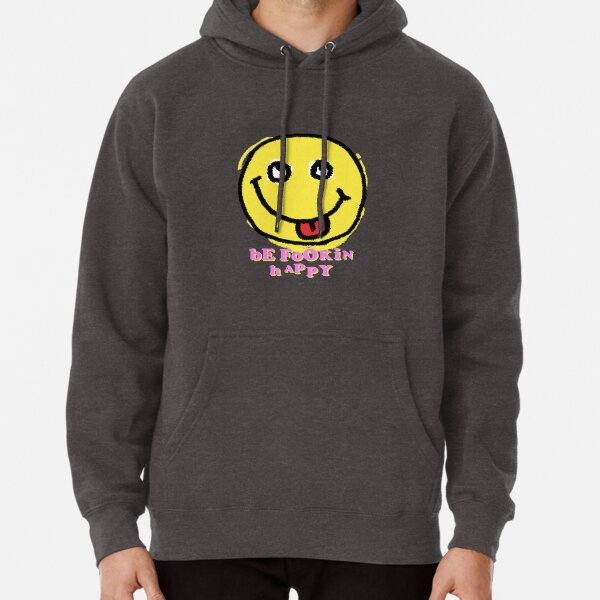 YungBlud - bE FoOKiN hApPY Smiley Pullover Hoodie RB0208 product Offical yungblud Merch