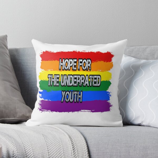 hope for the underrated youth yungblud rainbow edition Throw Pillow RB0208 product Offical yungblud Merch