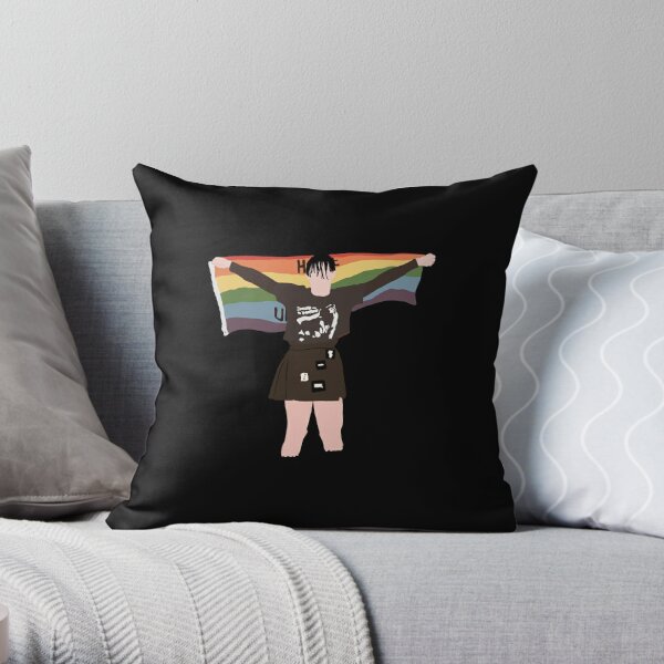 YUNGBLUD LGBT FLAG Sticker Throw Pillow RB0208 product Offical yungblud Merch