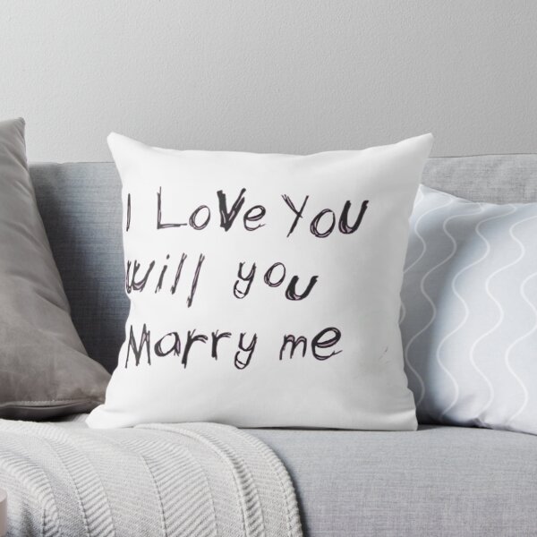 YUNGBLUD i love you will you marry me Throw Pillow RB0208 product Offical yungblud Merch
