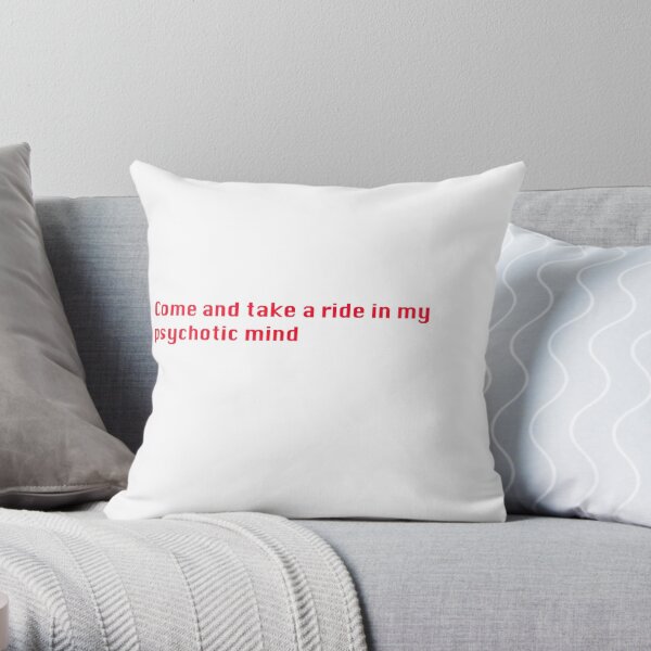YUNGBLUD LYRICS  Throw Pillow RB0208 product Offical yungblud Merch