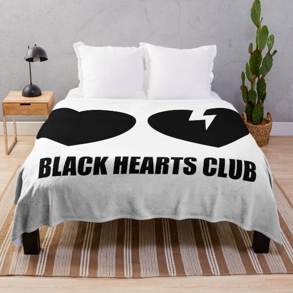 Yungblud BHC Black Hearts Throw Blanket RB0208 product Offical yungblud Merch
