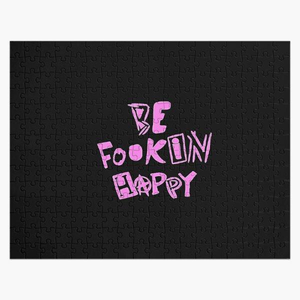 YungBlud - Be Fookin Happy Zipped Hoodie Jigsaw Puzzle RB0208 product Offical yungblud Merch