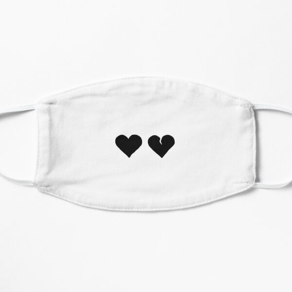 YUNGBLUD Black Hearts Club Simple Flat Mask RB0208 product Offical yungblud Merch